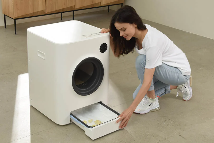 automatic kitten litter box