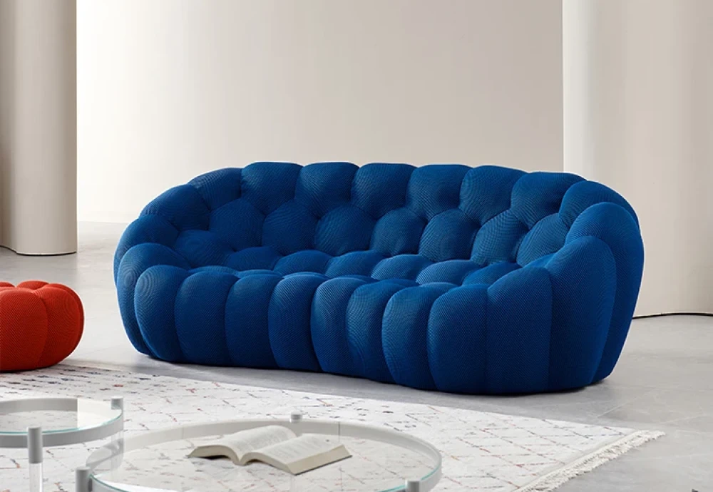 bubble 2 curved 3 4 seat sofa